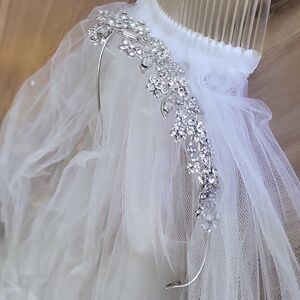 Wedding crown and veil